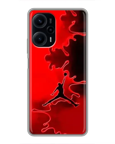 Чехол для Xiaomi POCO F5 с картинкой «Jordan Red Smoke» Чехол для Xiaomi POCO F5 с картинкой «Jordan Red Smoke»