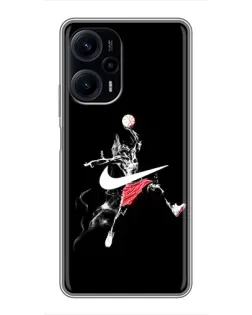 Чехол для Xiaomi POCO F5 с картинкой «Jordan Jumpman»
