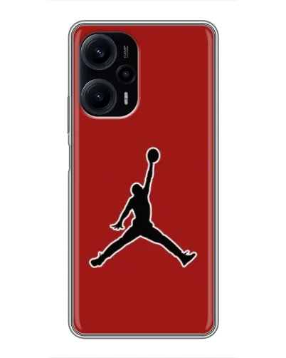 Чехол для Xiaomi POCO F5 с картинкой «Jordan Red Back» Чехол для Xiaomi POCO F5 с картинкой «Jordan Red Back»