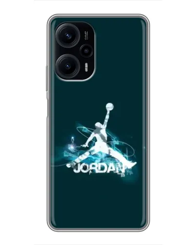 Чехол для Xiaomi POCO F5 с картинкой «Jordan Blue Fire» Чехол для Xiaomi POCO F5 с картинкой «Jordan Blue Fire»
