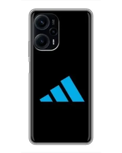 Чехол для Xiaomi POCO F5 с картинкой «Adidas Cyan Logo»
