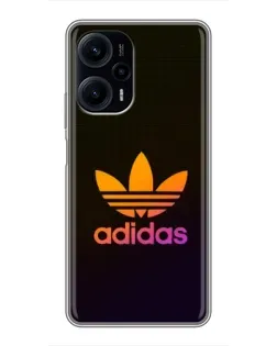 Чехол для Xiaomi POCO F5 с картинкой «Градиент Adidas»