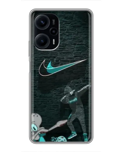 Чехол для Xiaomi POCO F5 с картинкой «Спортивный арт Nike»