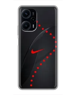 Чехол для Xiaomi POCO F5 с картинкой «Абстрактный дизайн Nike»