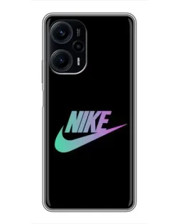 Чехол для Xiaomi POCO F5 с картинкой «Nike — городская ночь»