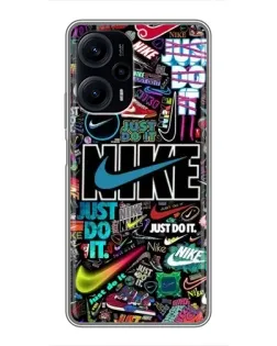 Чехол для Xiaomi POCO F5 с картинкой «Яркий коллаж Nike» Чехол для Xiaomi POCO F5 с картинкой «Яркий коллаж Nike»