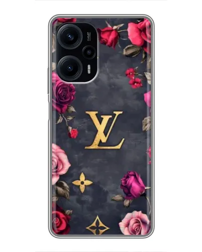 Чохол для Xiaomi POCO F5 з картинкою «Квітковий Louis Vuitton»