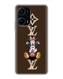 Чохол для Xiaomi POCO F5 з картинкою «LV та Міккі Маус»