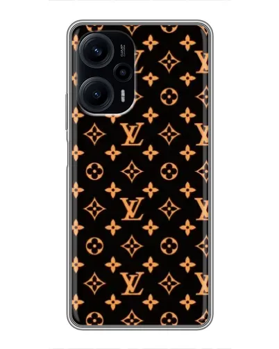 Чохол для Xiaomi POCO F5 з картинкою «Золота монограма LV»