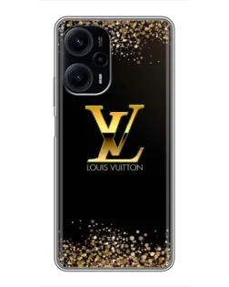Чохол для Xiaomi POCO F5 з картинкою «LV — золоті іскри»