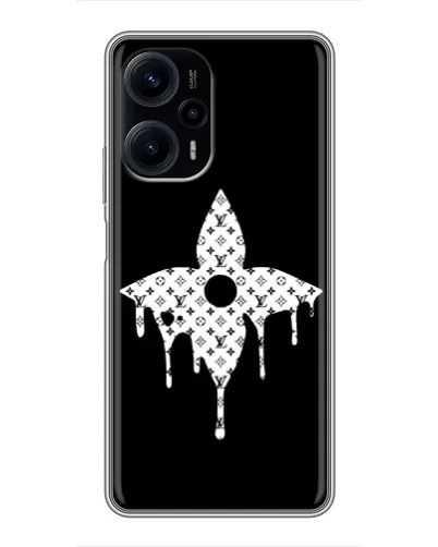 Чохол для Xiaomi POCO F5 з картинкою «Квіткова монограма»