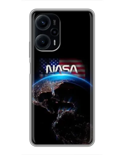 Чехол для Xiaomi POCO F5 с картинкой «Земля из космоса NASA»