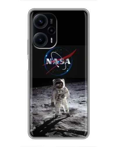 Чехол для Xiaomi POCO F5 с картинкой «Астронавт на Луне»
