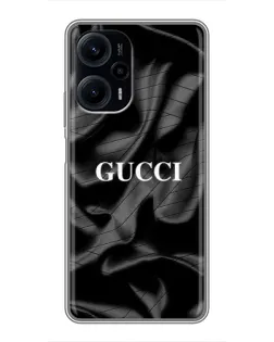 Чохол для Xiaomi POCO F5 з картинкою «Gucci — шовкові хвилі» Чохол для Xiaomi POCO F5 з картинкою «Gucci — шовкові хвилі»