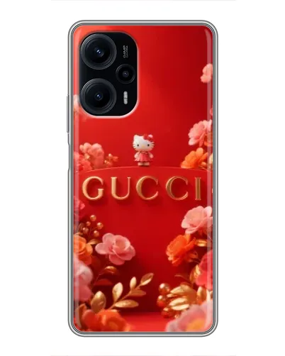 Чехол для Xiaomi POCO F5 с картинкой «Gucci — золотой сад»