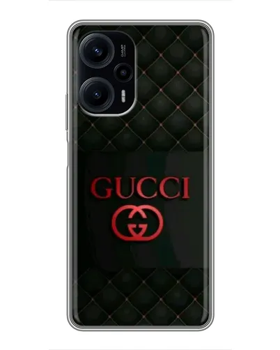 Чехол для Xiaomi POCO F5 с картинкой «Gucci — стеганый черный»