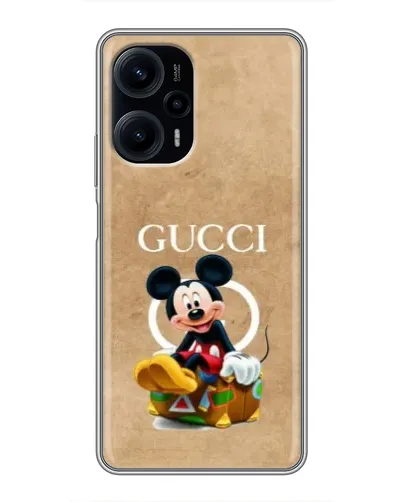 Чехол для Xiaomi POCO F5 с картинкой «Микки Маус Gucci — крафт»