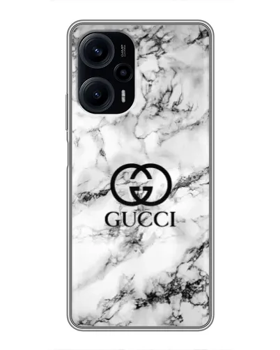 Чехол для Xiaomi POCO F5 с картинкой «Gucci — мраморный шик»