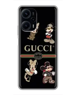 Чохол для Xiaomi POCO F5 з картинкою «Gucci — герої Disney та монограма» Чохол для Xiaomi POCO F5 з картинкою «Gucci — герої Disney та монограма»