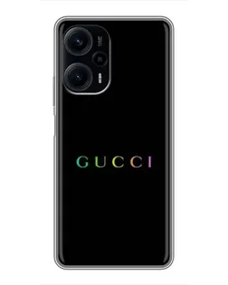 Чохол для Xiaomi POCO F5 з картинкою «Gucci — неоновий мінімалізм» Чохол для Xiaomi POCO F5 з картинкою «Gucci — неоновий мінімалізм»