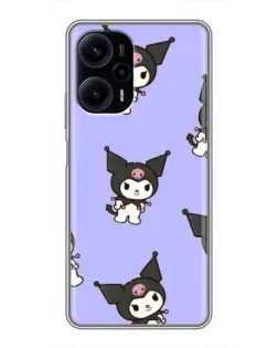 Чехол для Xiaomi POCO F5 с картинкой «Паттерн с Kuromi» Чехол для Xiaomi POCO F5 с картинкой «Паттерн с Kuromi»