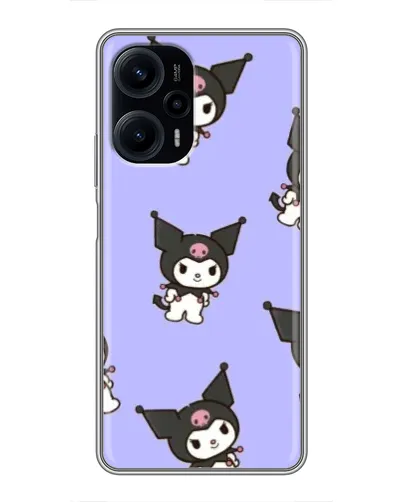 Чехол для Xiaomi POCO F5 с картинкой «Паттерн с Kuromi» Чехол для Xiaomi POCO F5 с картинкой «Паттерн с Kuromi»