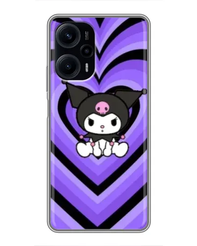 Чехол для Xiaomi POCO F5 с картинкой «Kuromi и фиолетовые сердца» Чехол для Xiaomi POCO F5 с картинкой «Kuromi и фиолетовые сердца»