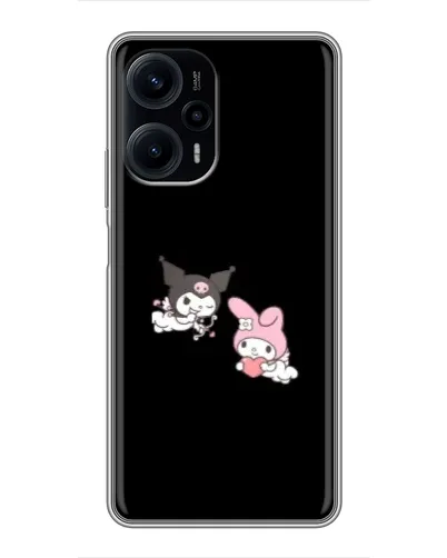 Чехол для Xiaomi POCO F5 с картинкой «My Melody и Kuromi» Чехол для Xiaomi POCO F5 с картинкой «My Melody и Kuromi»