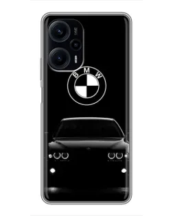 Чехол для Xiaomi POCO F5 с картинкой «BMW — взгляд из темноты»