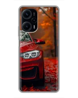 Чехол для Xiaomi POCO F5 с картинкой «Осенняя BMW M4»