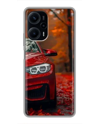 Чехол для Xiaomi POCO F5 с картинкой «Осенняя BMW M4»