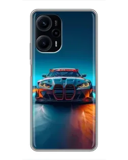 Чохол для Xiaomi POCO F5 з картинкою «BMW — вогні неону» Чохол для Xiaomi POCO F5 з картинкою «BMW — вогні неону»