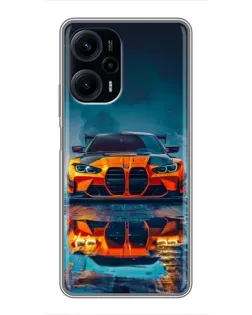 Чохол для Xiaomi POCO F5 з картинкою «BMW — золота емблема» Чохол для Xiaomi POCO F5 з картинкою «BMW — золота емблема»