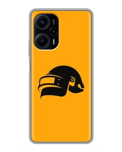 Чехол для Xiaomi POCO F5 с картинкой «PUBG — золотой шлем»