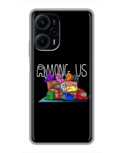 Чехол для Xiaomi POCO F5 с картинкой «Логотип Among Us» Чехол для Xiaomi POCO F5 с картинкой «Логотип Among Us»
