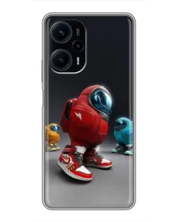 Чохол для Xiaomi POCO F5 з картинкою «Among Us — 3D стиль»