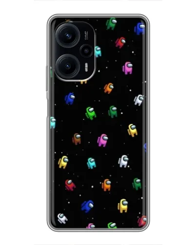 Чехол для Xiaomi POCO F5 с картинкой «Экипаж Among Us» Чехол для Xiaomi POCO F5 с картинкой «Экипаж Among Us»