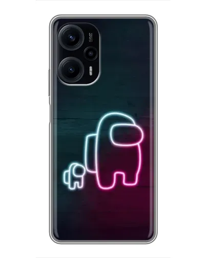 Чехол для Xiaomi POCO F5 с картинкой «Among Us неон-арт» Чехол для Xiaomi POCO F5 с картинкой «Among Us неон-арт»