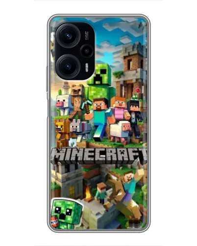 Чехол для Xiaomi POCO F5 с картинкой «Замок Minecraft» Чехол для Xiaomi POCO F5 с картинкой «Замок Minecraft»