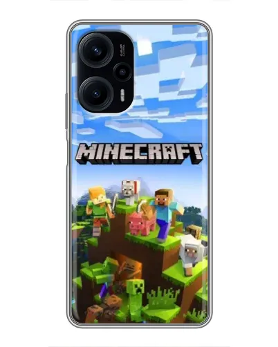 Чехол для Xiaomi POCO F5 с картинкой «Minecraft классический мир» Чехол для Xiaomi POCO F5 с картинкой «Minecraft классический мир»