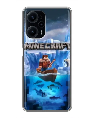 Чехол для Xiaomi POCO F5 с картинкой «Minecraft ледяной мир» Чехол для Xiaomi POCO F5 с картинкой «Minecraft ледяной мир»