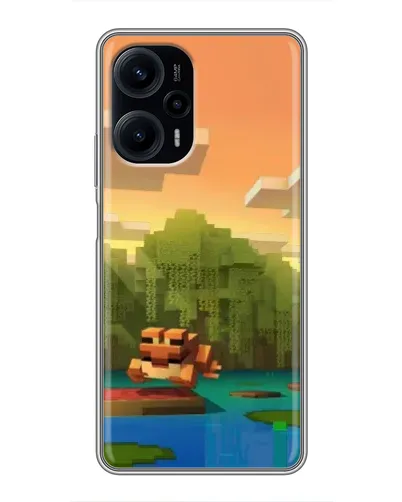 Чехол для Xiaomi POCO F5 с картинкой «Майнкрафт закат солнца» Чехол для Xiaomi POCO F5 с картинкой «Майнкрафт закат солнца»