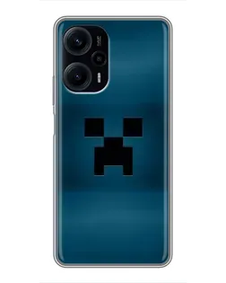 Чехол для Xiaomi POCO F5 с картинкой «Крипер текстура»