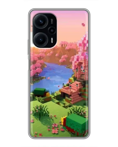 Чехол для Xiaomi POCO F5 с картинкой «Розовое дерево Minecraft» Чехол для Xiaomi POCO F5 с картинкой «Розовое дерево Minecraft»