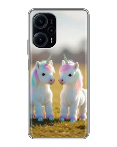Чехол для Xiaomi POCO F5 с картинкой «Пара единорогов» Чехол для Xiaomi POCO F5 с картинкой «Пара единорогов»