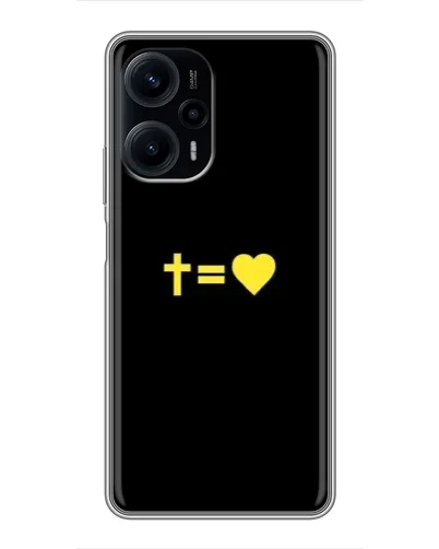 Чехол для Xiaomi POCO F5 с картинкой «Сердце и Крест» Чехол для Xiaomi POCO F5 с картинкой «Сердце и Крест»