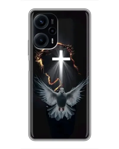 Чехол для Xiaomi POCO F5 с картинкой «Голубь и Свет» Чехол для Xiaomi POCO F5 с картинкой «Голубь и Свет»