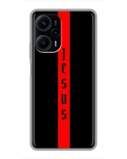 Чехол для Xiaomi POCO F5 с картинкой «Красная линия веры»