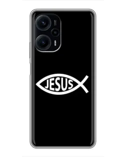 Чехол для Xiaomi POCO F5 с картинкой «Классический Jesus»