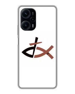 Чехол для Xiaomi POCO F5 с картинкой «Рыба и крест»